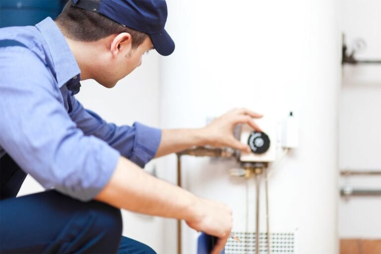 plumbing maintenance on a water heater