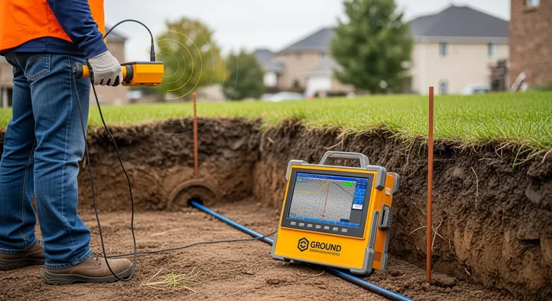 plumber using advanced technologies including video inspection for sewer line detection
