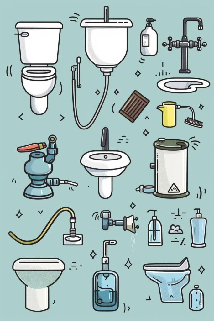 Homeowner fixing a leaky faucet in a modern kitchen with tools on the countertop