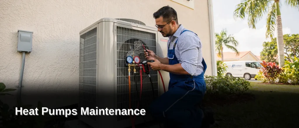 Salt air, high humidity, and near-constant runtime put extra strain on heat pumps across Miami-Dade