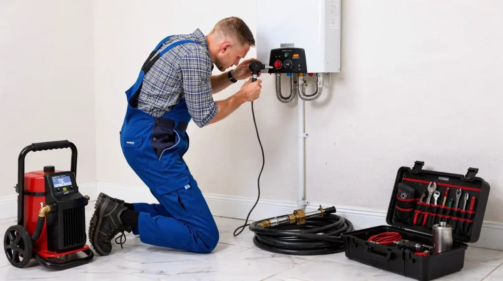 Licensed technicians bring diagnostic tools that homeowners simply don't have on hand. Camera inspections