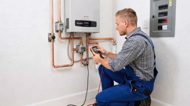 Technicians at Expert Plumbers Miami-Dade County handle heating and cooling repair work in addition
